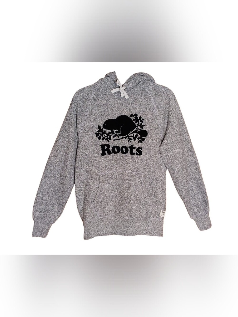 Roots Gray Crewneck Hoodie with Beaver Logo - Picture 12 of 13